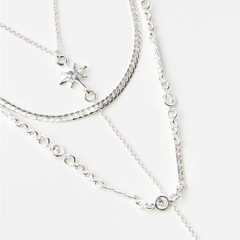 LOFT Starstruck Layered Y Necklace